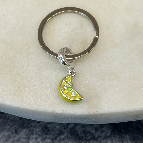 Genuine 925 Sterling Silver Lemon Citrus Charm - Picture 6 of 6